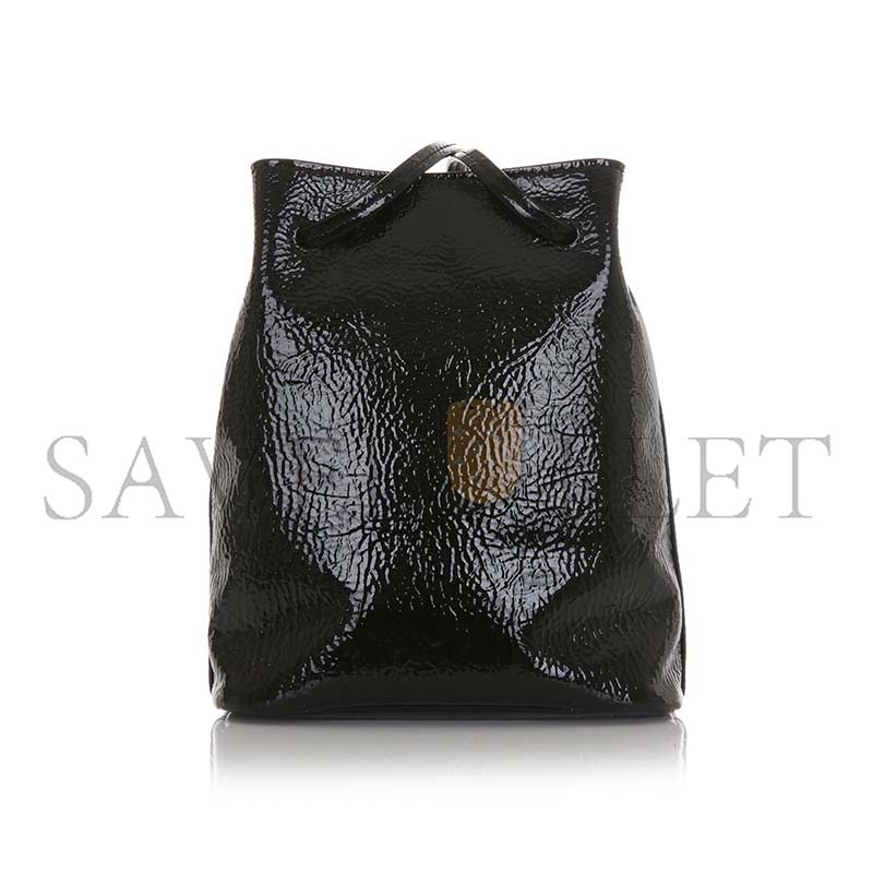 MIU MIU NAFLAC PATENT LEATHER BLACK MINI BAG 5NF460 (17*14*6cm)
